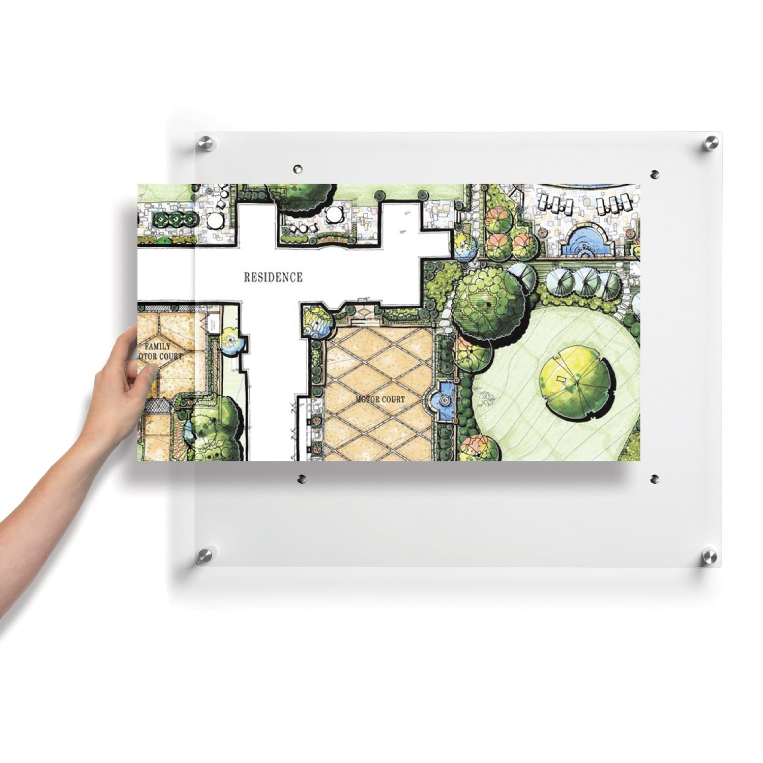 27" x 39" Easy Change Lucite Float Frame + Magnets for 24" x 36" Art
